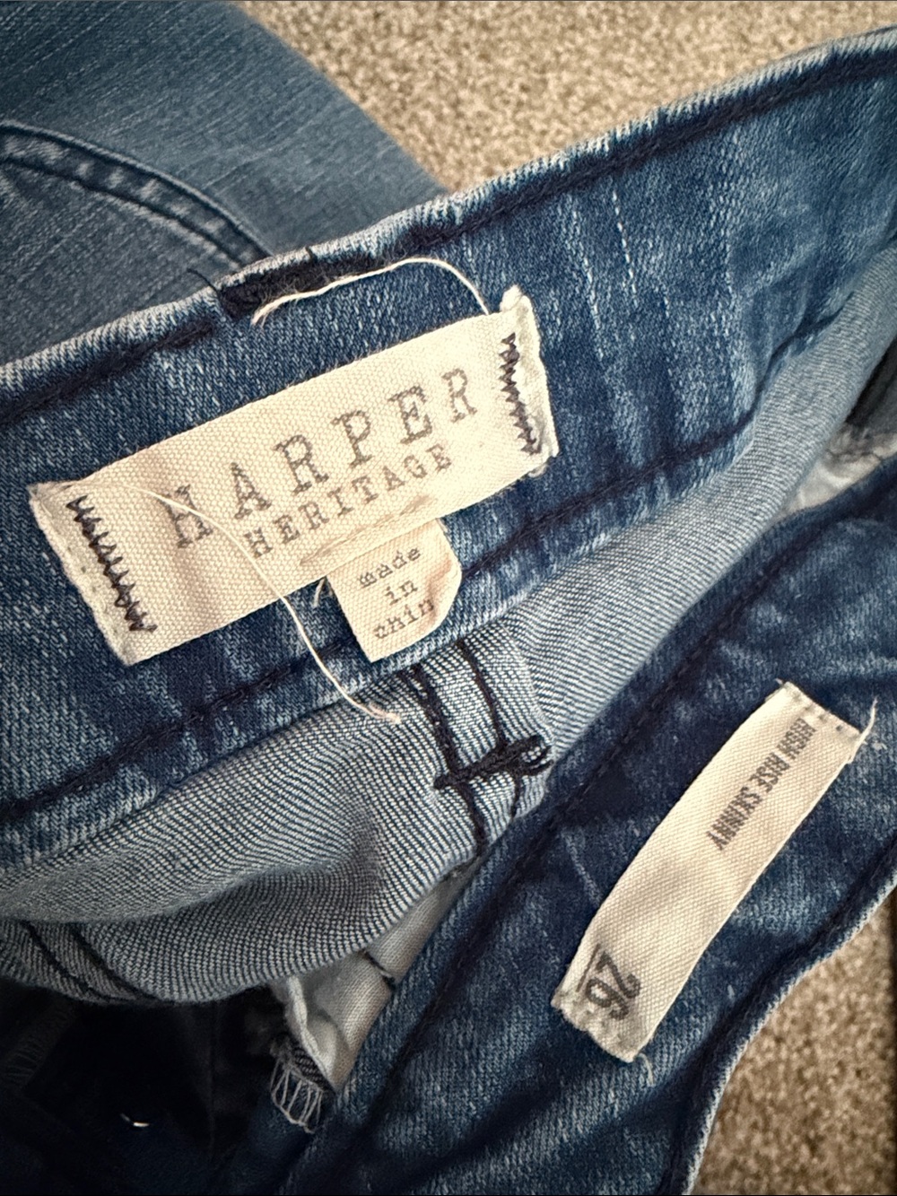 Harper Heritage Women's Skinny Jeans - Denim Blue